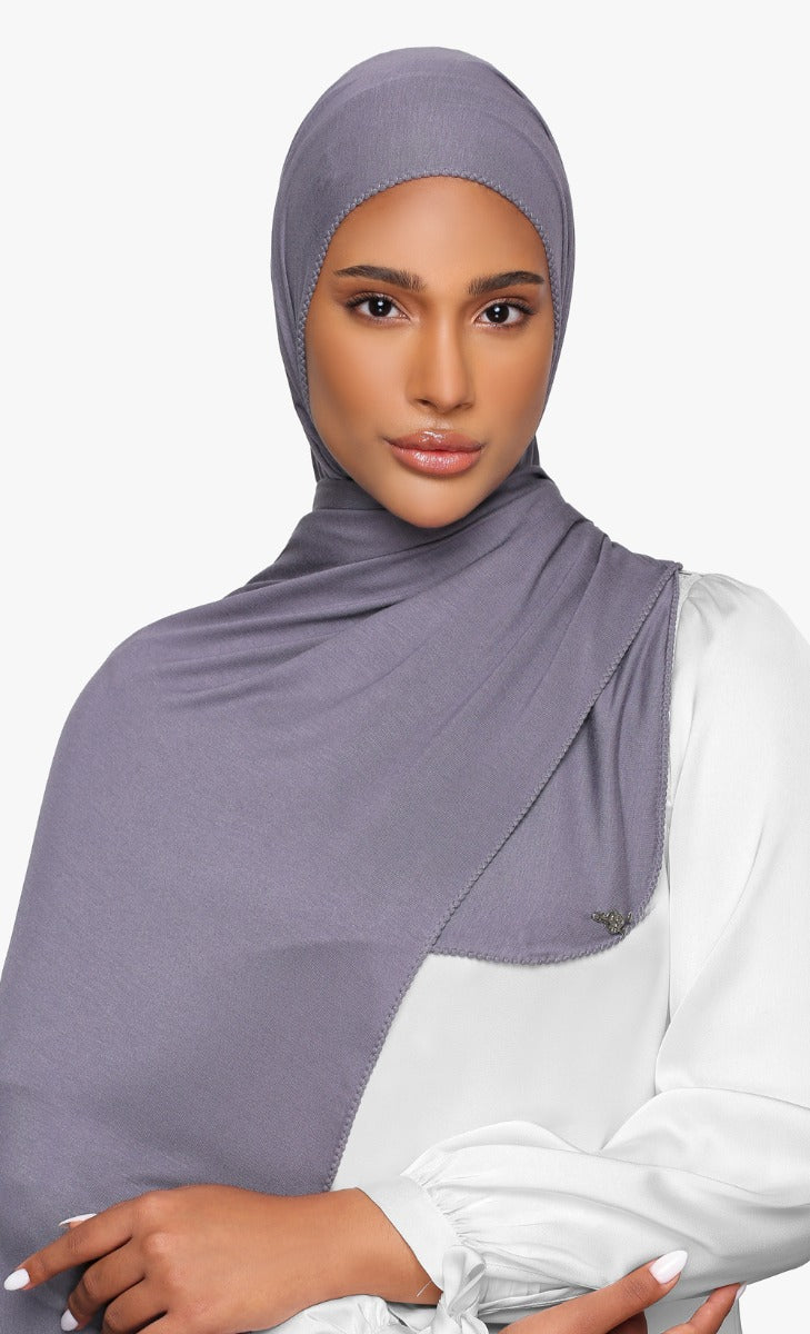 Jersey Shawl in Plum Perfect