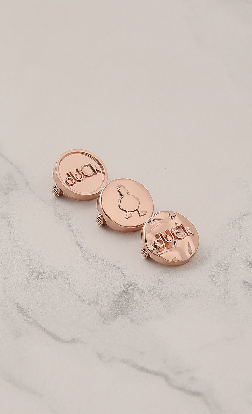 Trio dUCk Pin Set in Rose Gold