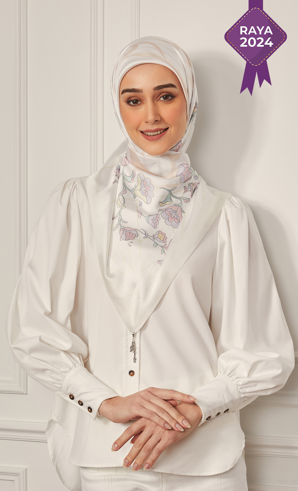 The Nisa dUCk Square Scarf in Aisha