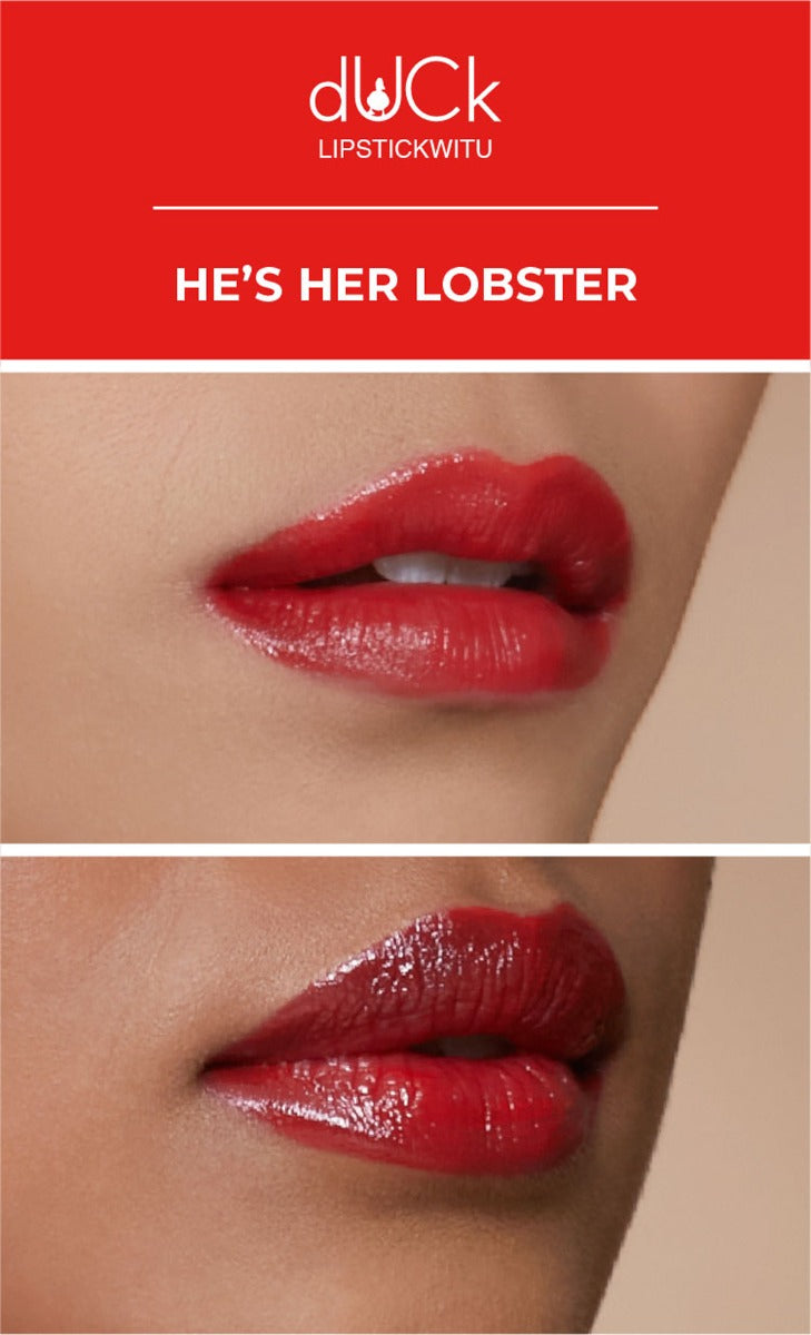 Lipstickwitu Satin Lipstick - He's Her Lobster