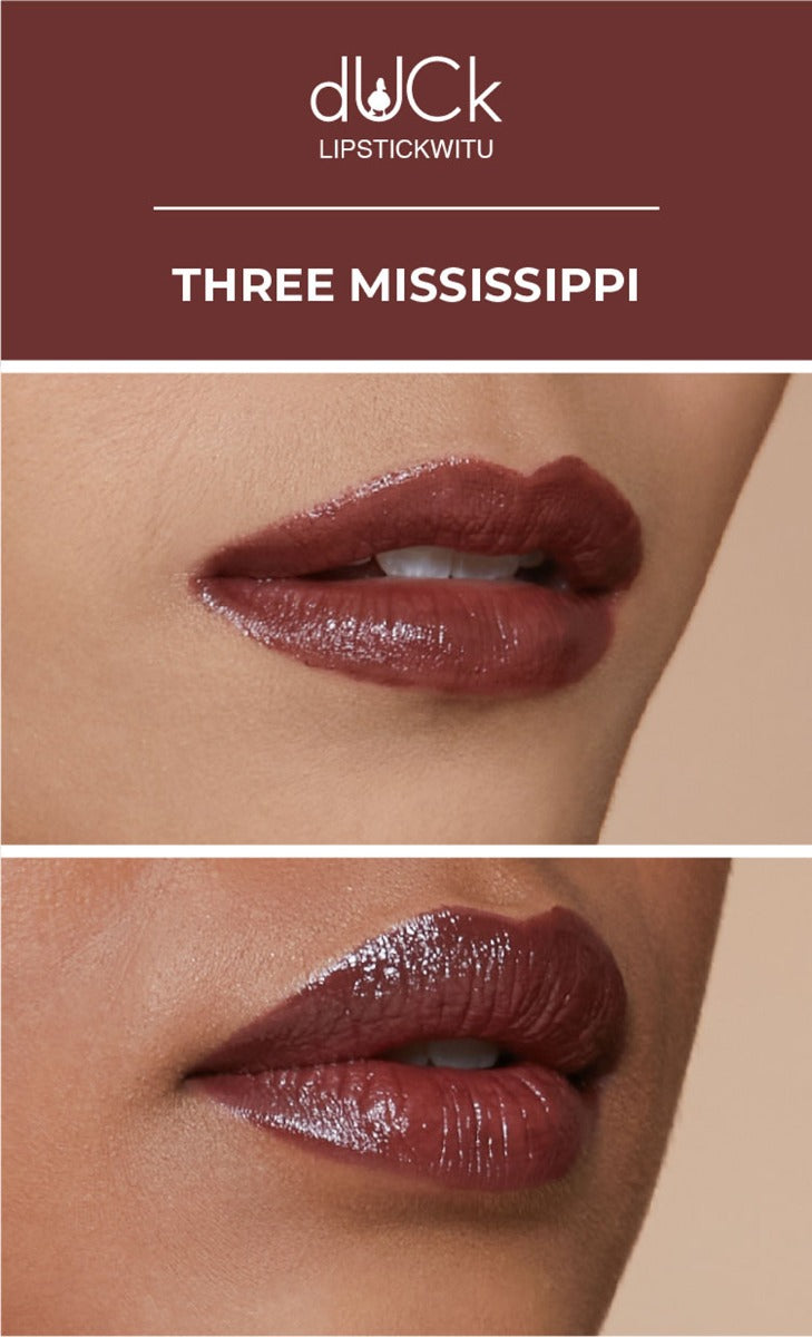 Lipstickwitu Satin Lipstick - Three Mississippi
