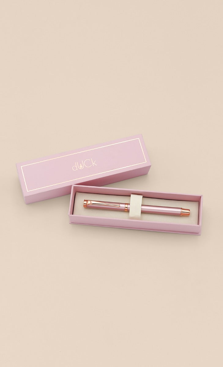 The Mighty dUCk Pen in Pink and Rose Gold