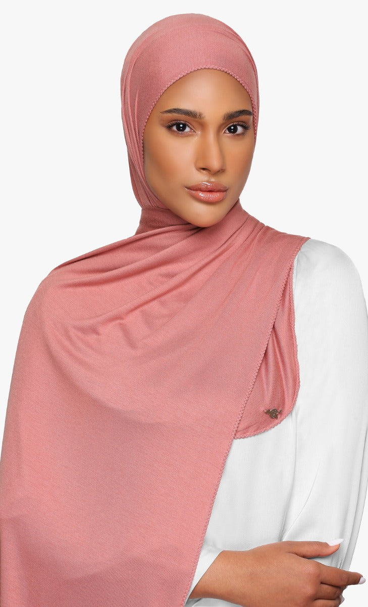 Jersey Shawl in Apricot