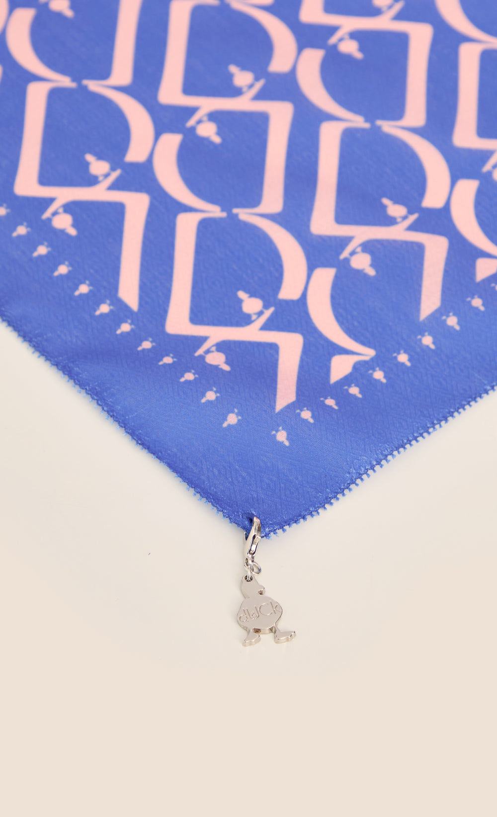 D Monogram dUCk Voile Square Scarf in Butterfly Pea