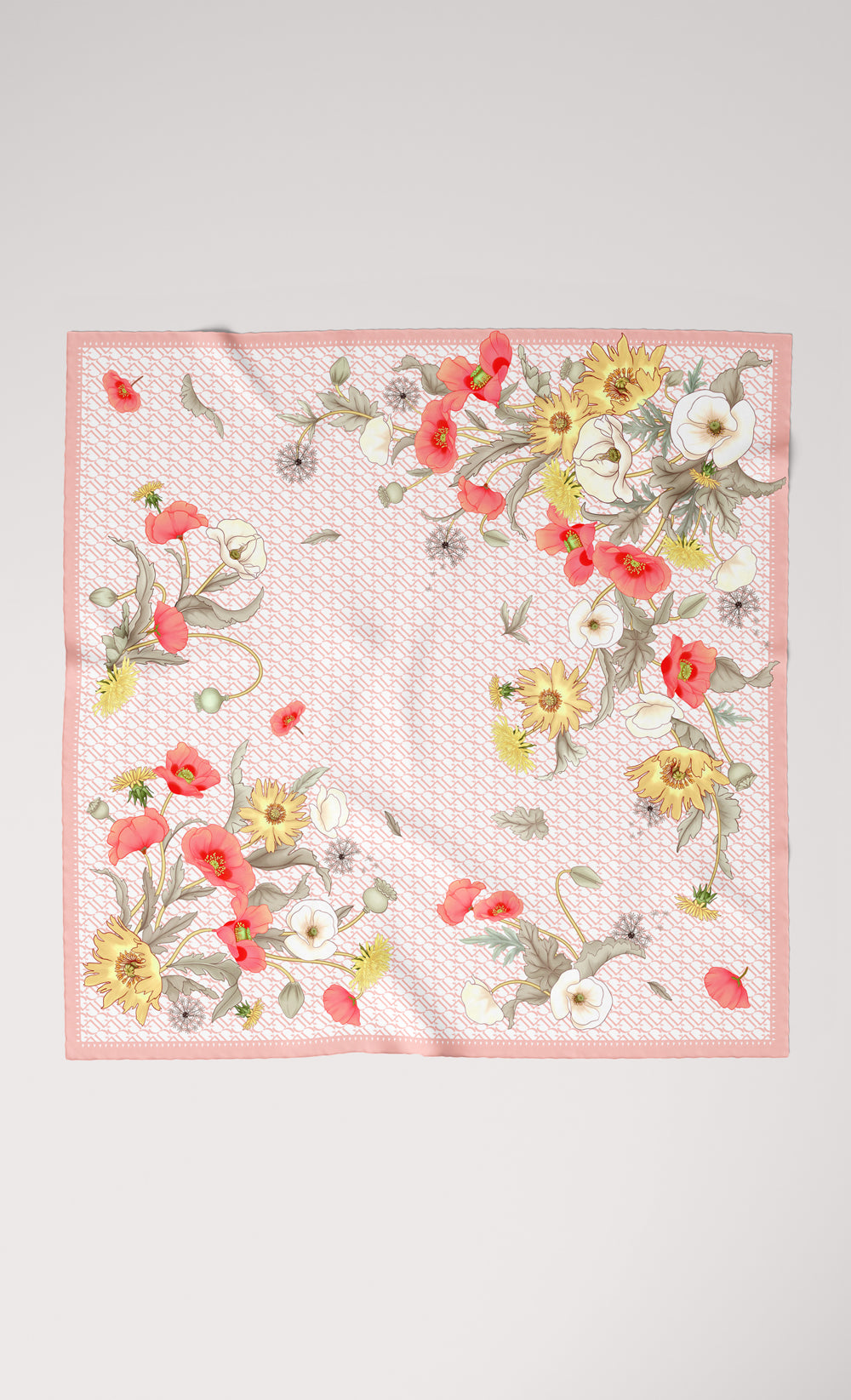 The Blooming dUCk - Dandelion Square Scarf in Hope