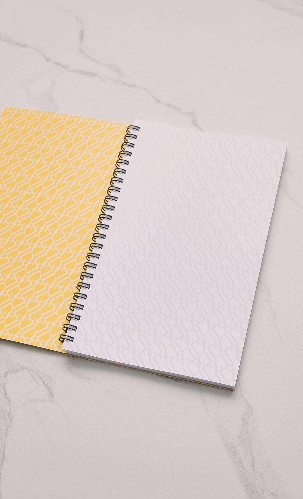 D Monogram Notebook in Lemon Zest
