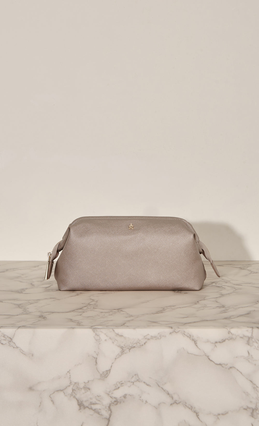 The Meredith Pouch in Light Gold