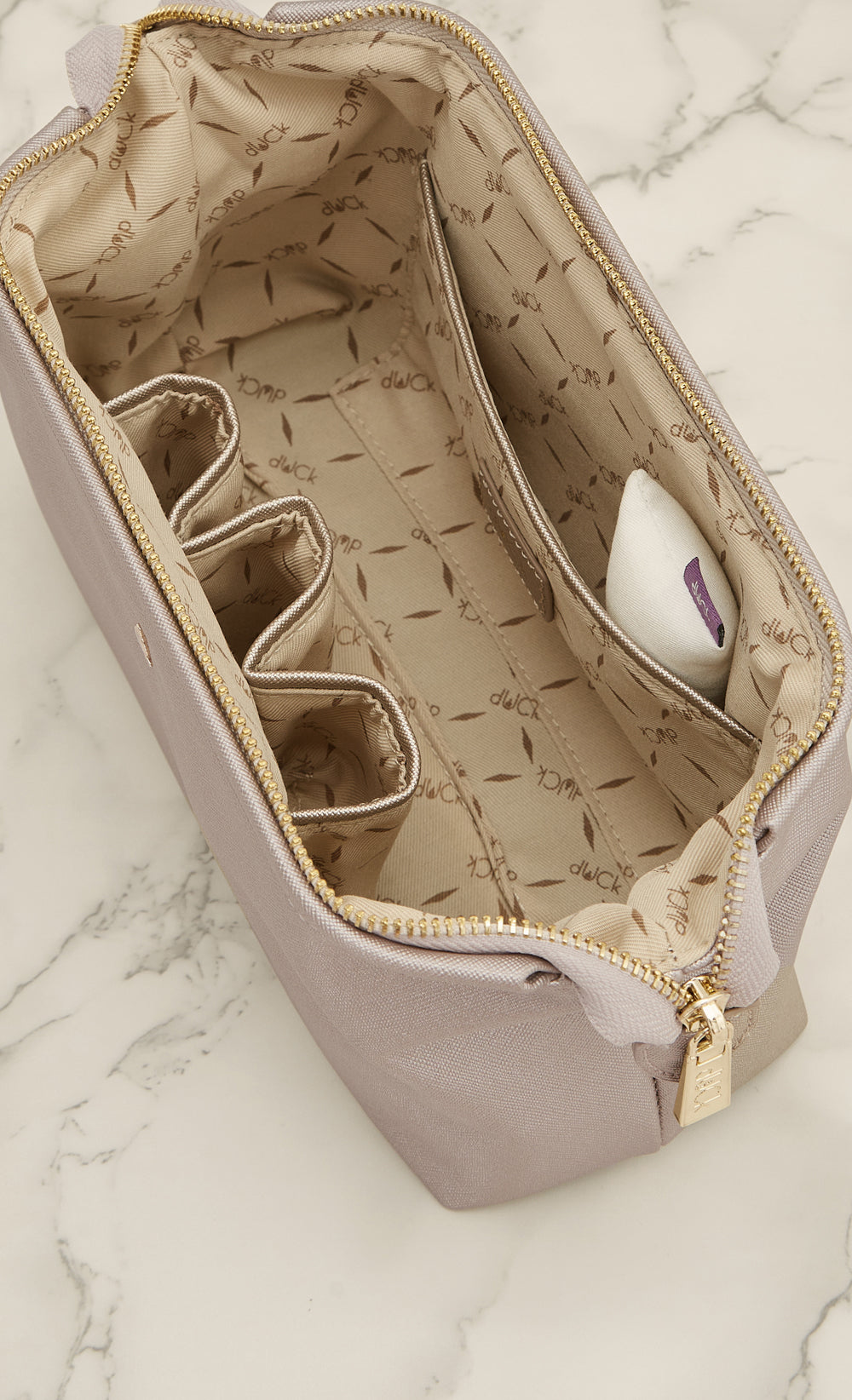 The Meredith Pouch in Light Gold