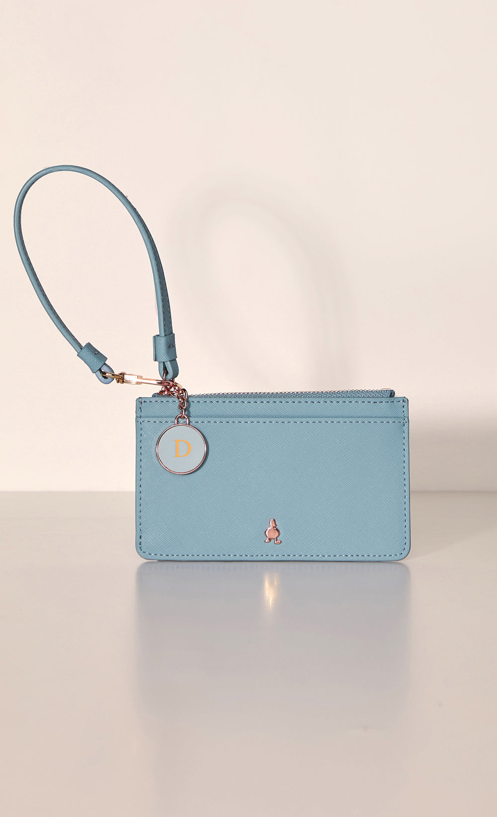 Lunch Break Card Holder in Muted Blue