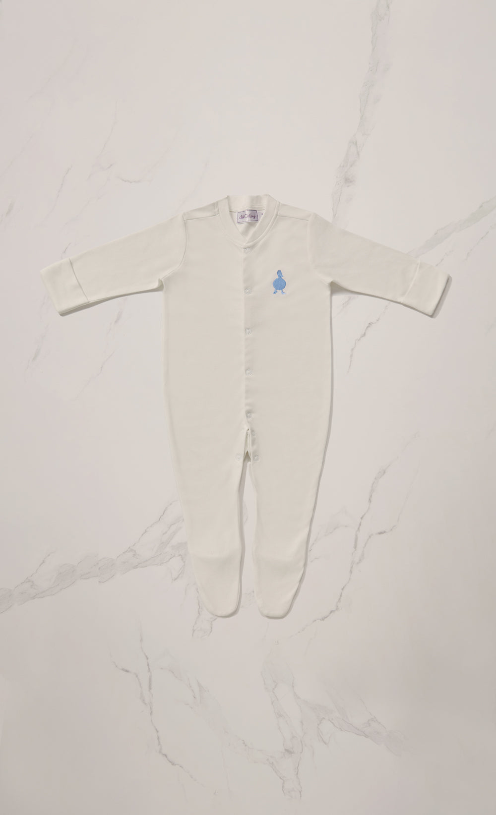 dUCkling Bamboo Romper in Bubbles