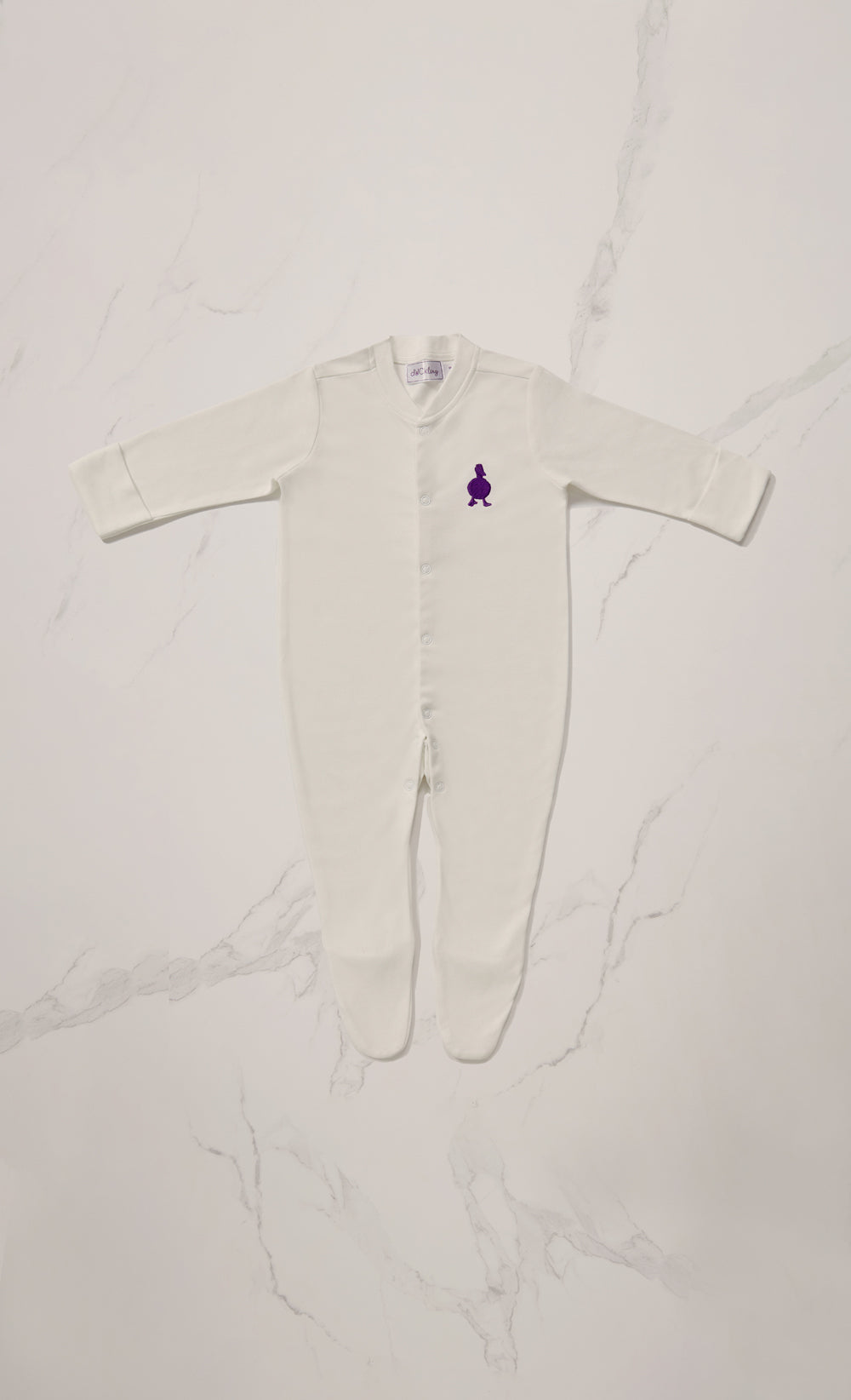 dUCkling Bamboo Romper in Pudding