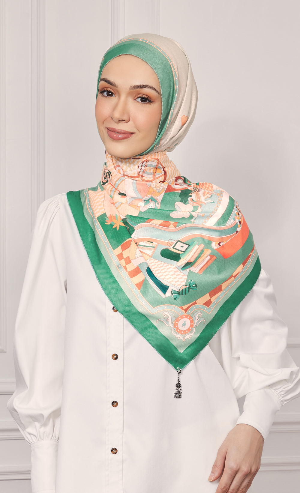 The Carnival dUCk Voile Shawl in Roller Coaster