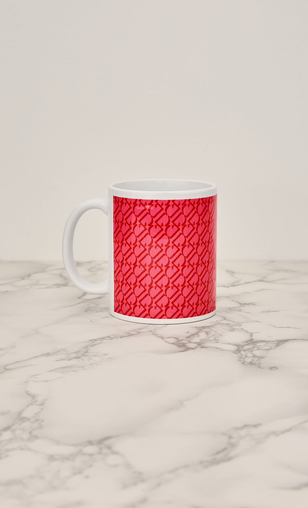 D Monogram Mug in Strawberry Slush