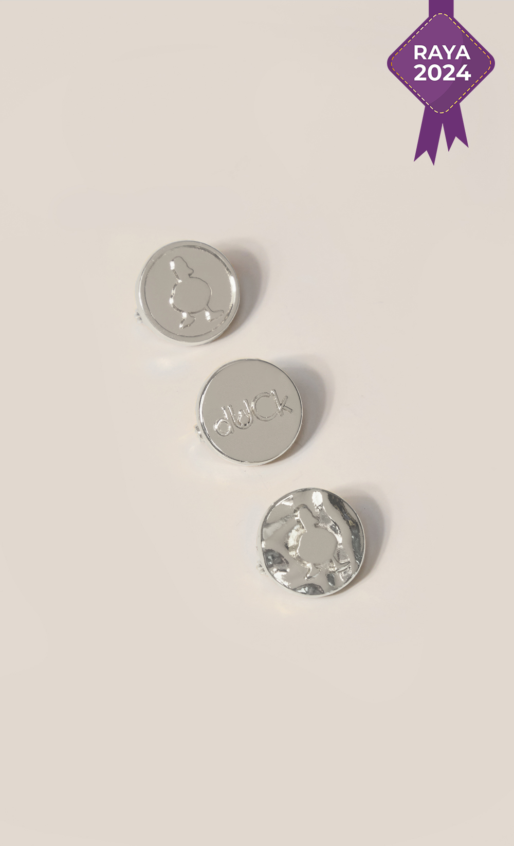 Trio dUCk Pin Set 2.0 in Silver