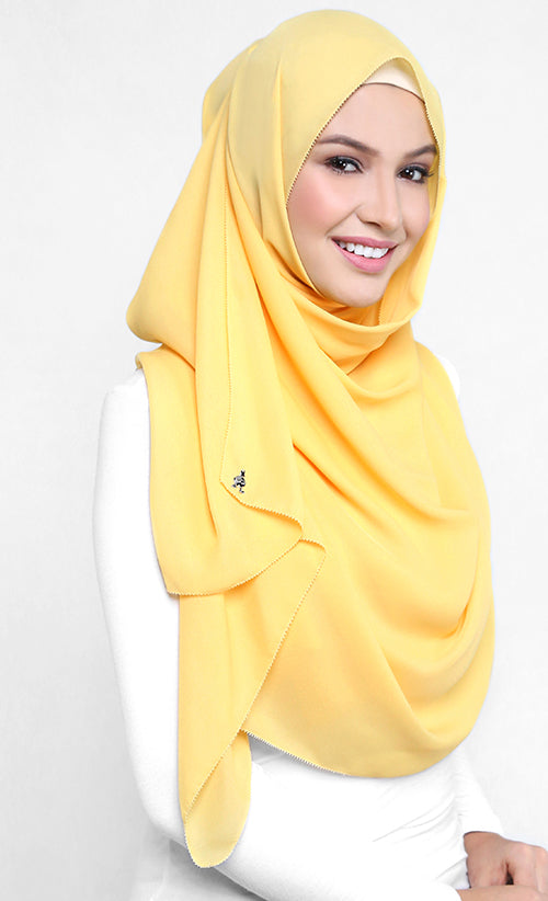 Georgette Scarf in Banana