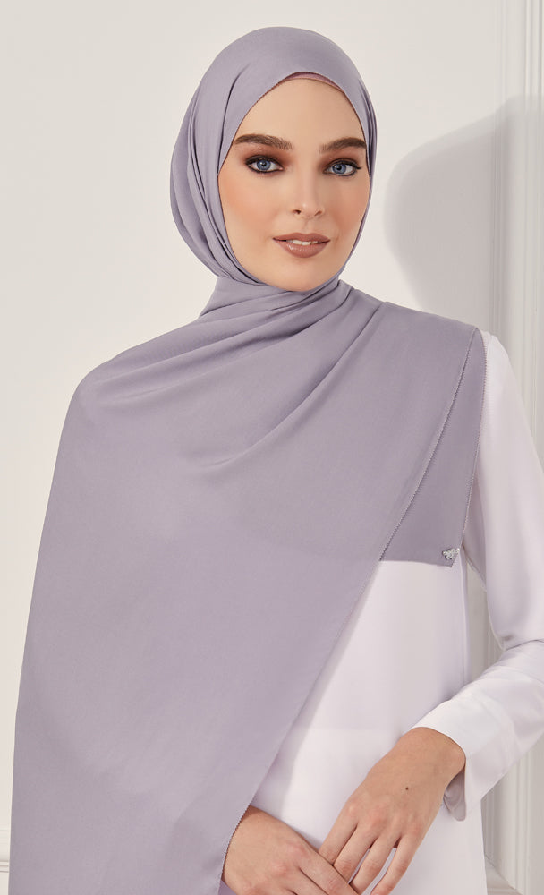 Rayon Shawl with nanotechnology in Bust a Mauve