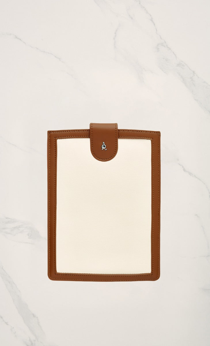 Canvas iPad Mini Sleeve in Chocolate