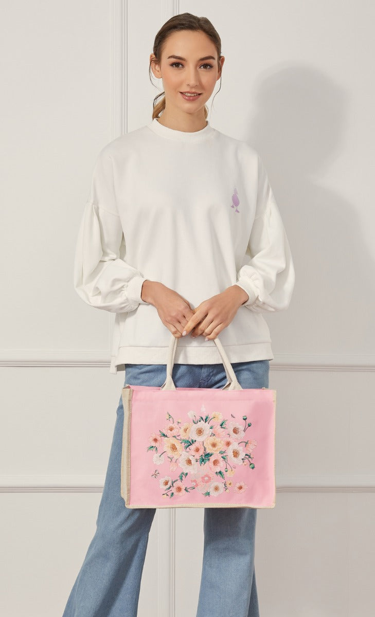 The Blooming dUCk - Anemone Mini Shopping Bag in Promise