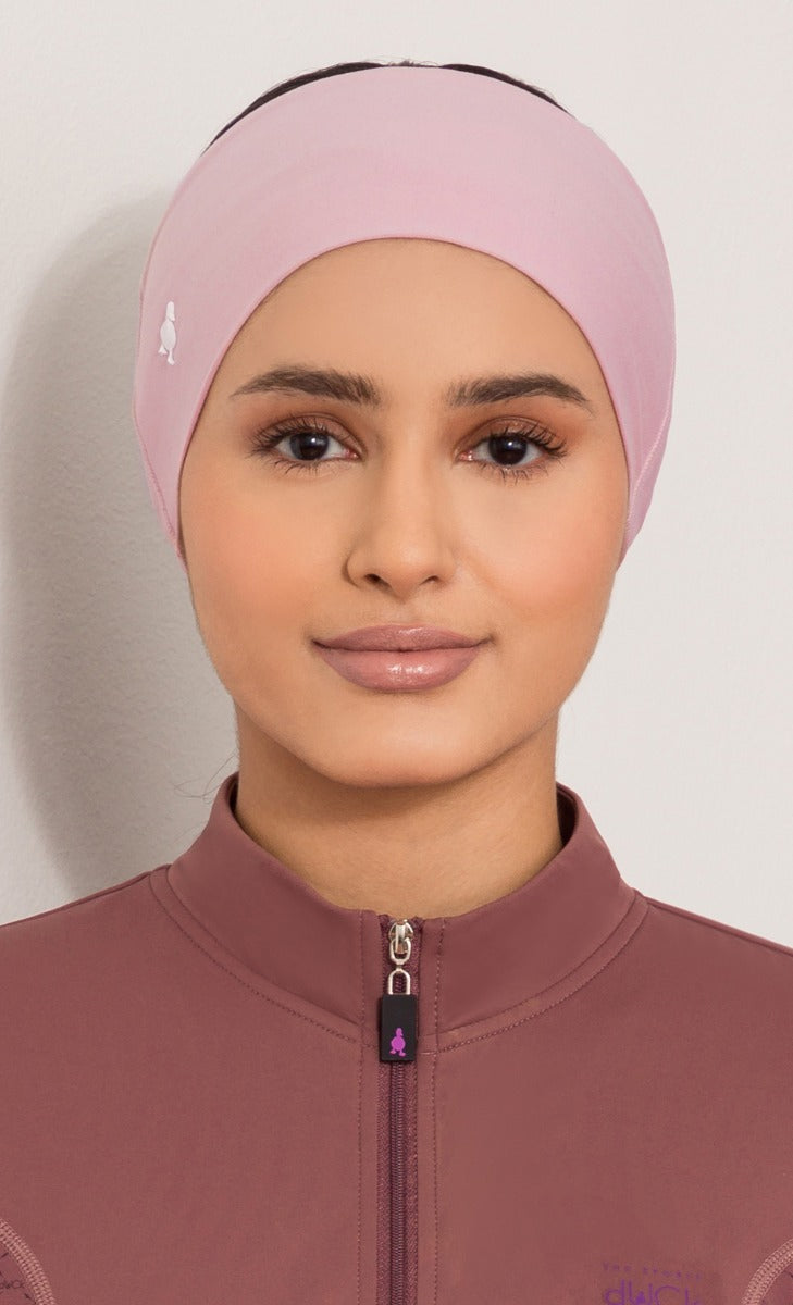 The Sporty dUCk Performance Headband in Rosy