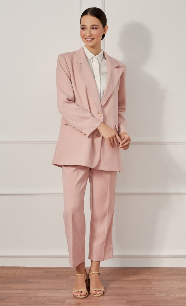 The Girlfriend dUCk Pink Suit Blazer