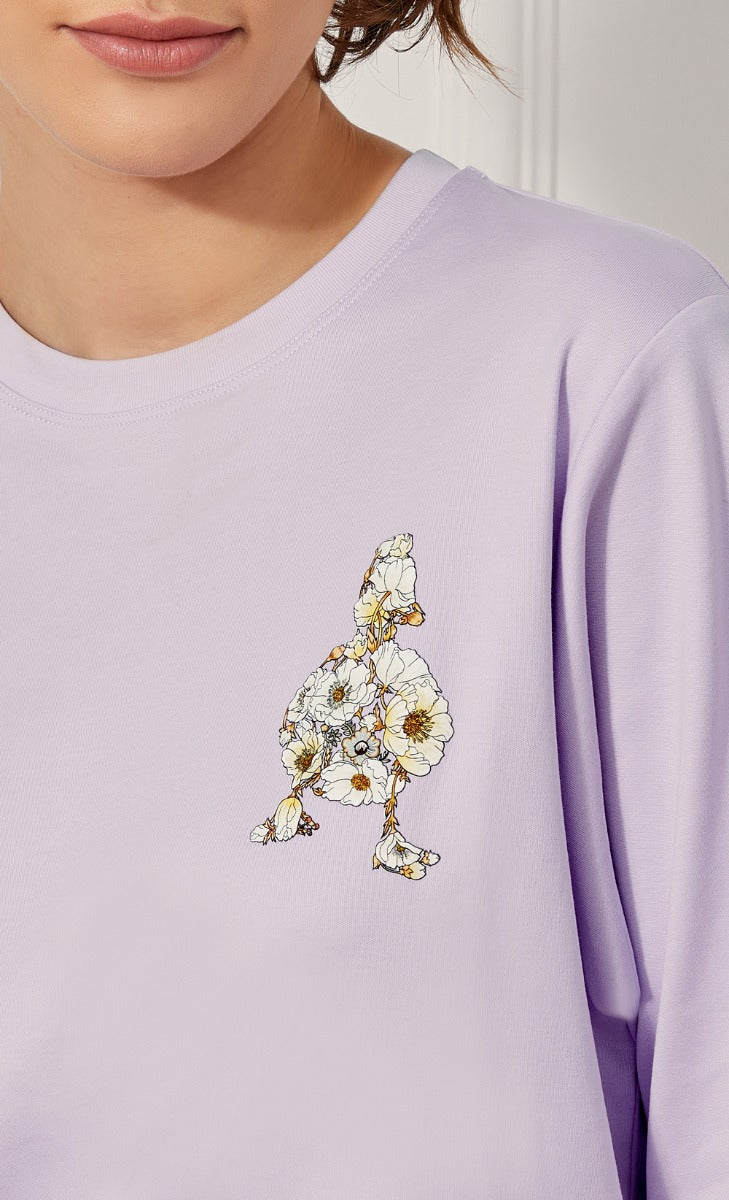 The Blooming dUCk Anemone T-Shirt in Lilac