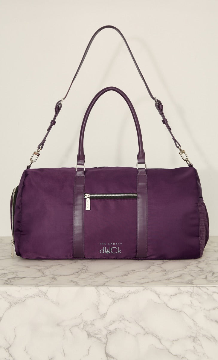 Sporty dUCk Duffel Bag in Purple