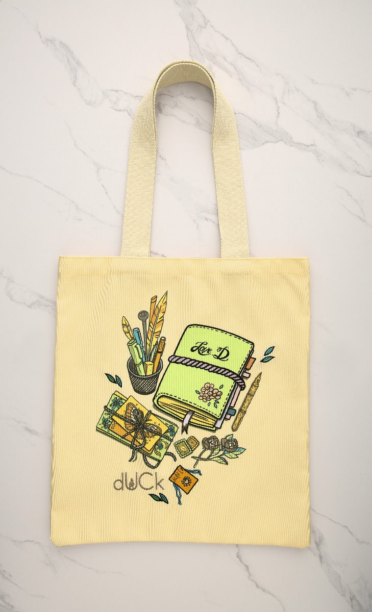 dUCk Library Tote in Pure Soul